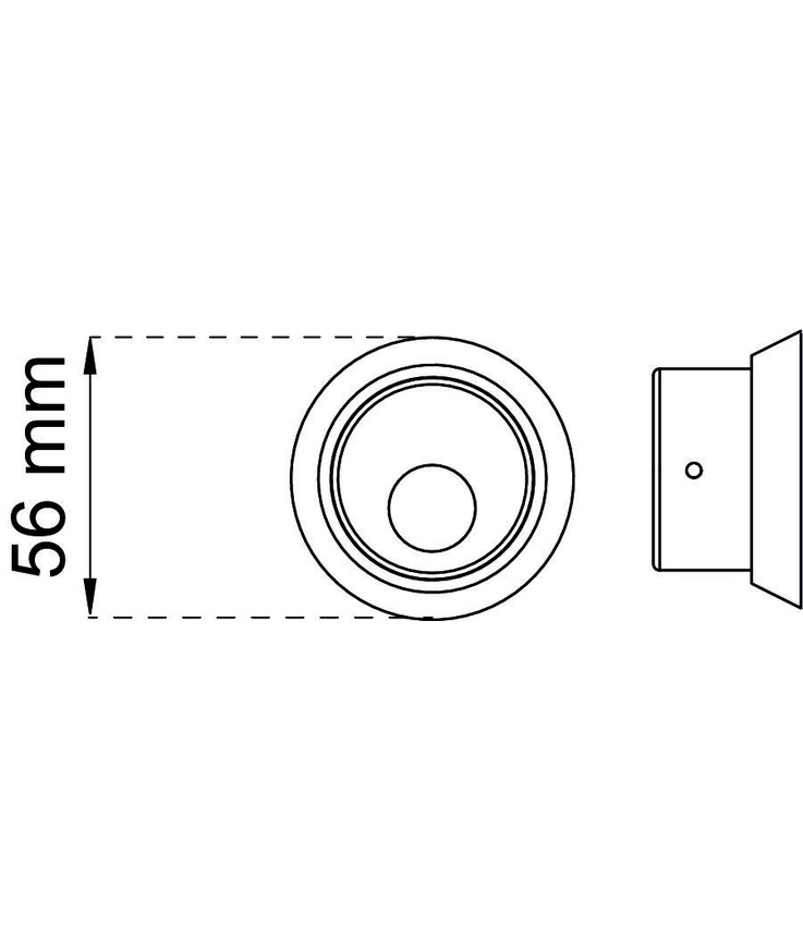 Behör till rund cylinder krom