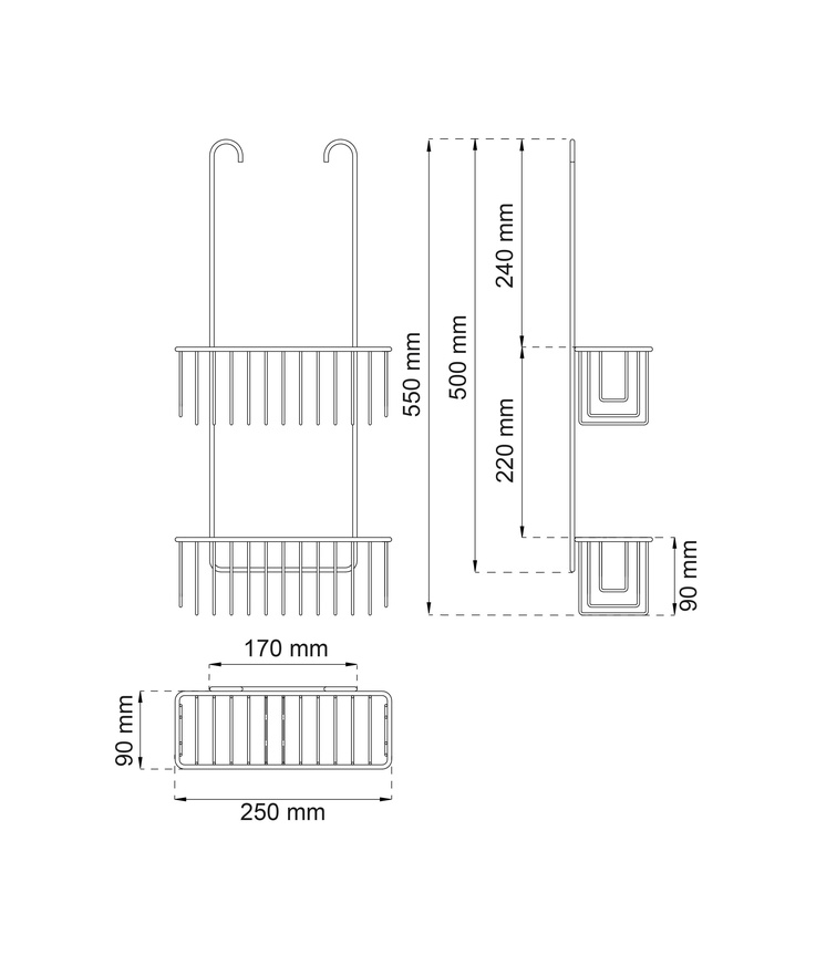 Blandarkorg azalea twin krom Cc150-160mm