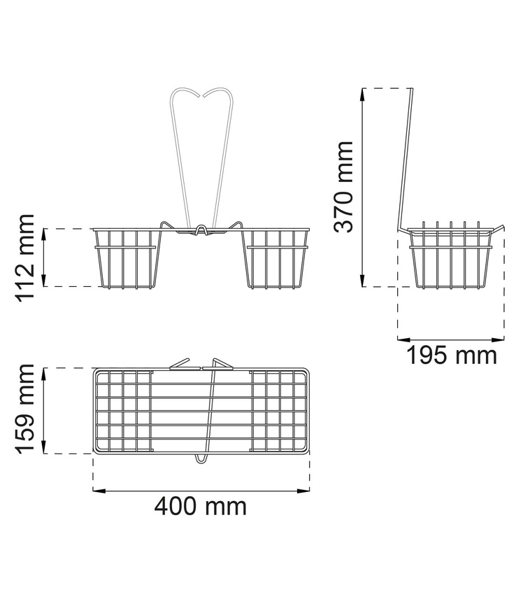 Blandarkorg lavender krom Cc150-160mm