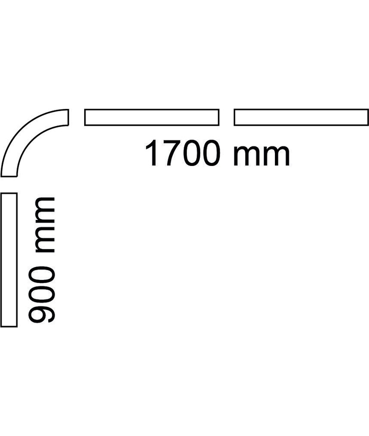 Draperiskena vit 90x170cm