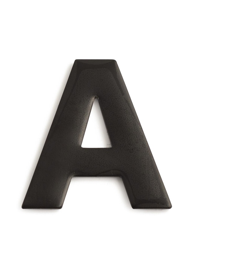 Bokstav självhäftande a svart 50mm