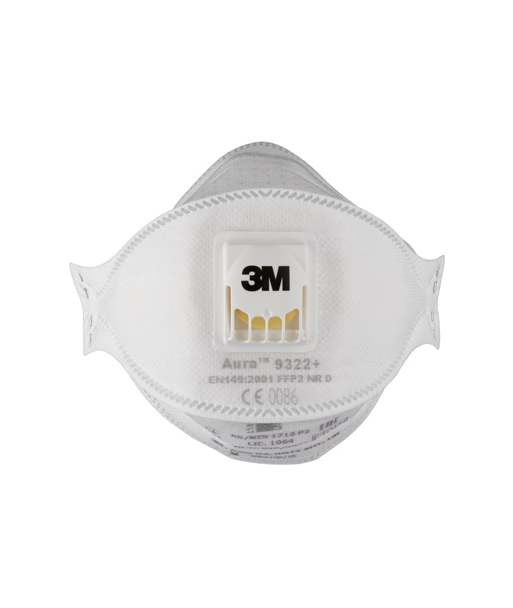 Andningsskydd 9322 +aura ffp2 Med ventil