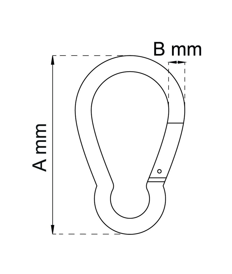 Karbinhake 245 efz 70x7mm