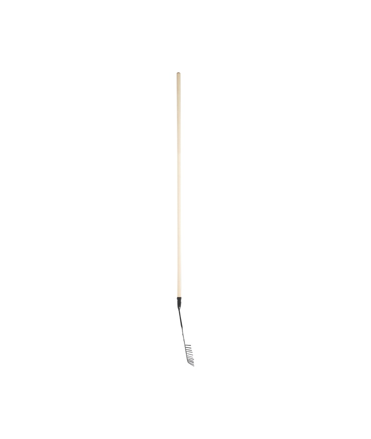 Lövräfsa 22-tandad metall m Träskaft 168cm