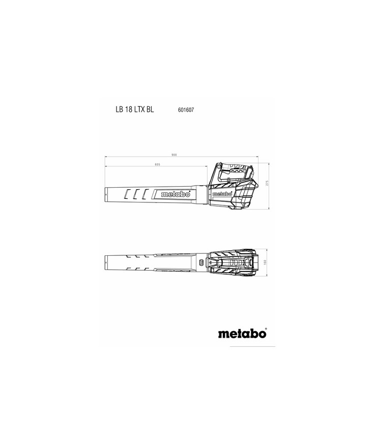 Lövblås lb18ltxbl metabo 18v Krt solo