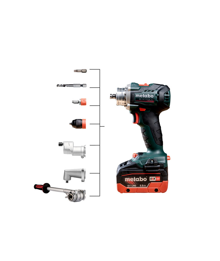 Borrskruvdragare Metabo BS 18 LTX BL Q I Utan Batteri & Laddare
