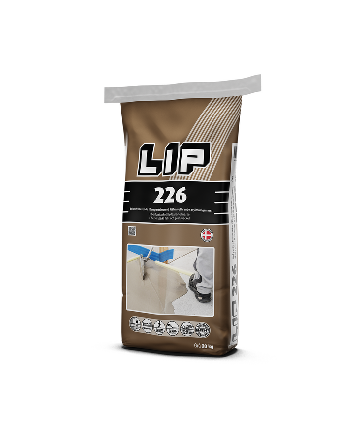 Avjämningsmassa lip 226 Fiberspackel 20kg