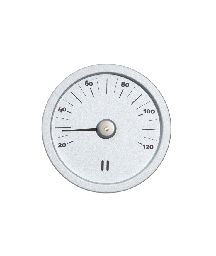 Bastutermometer Rento aluminium silver