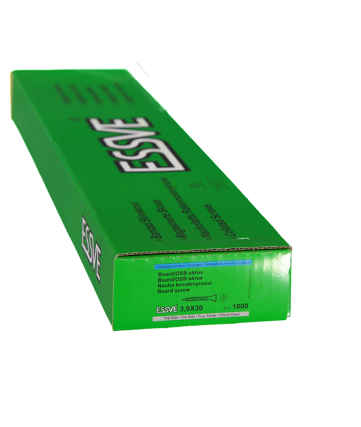 Boardskruv bandad för trä/stål Regel ph2 3,9x30