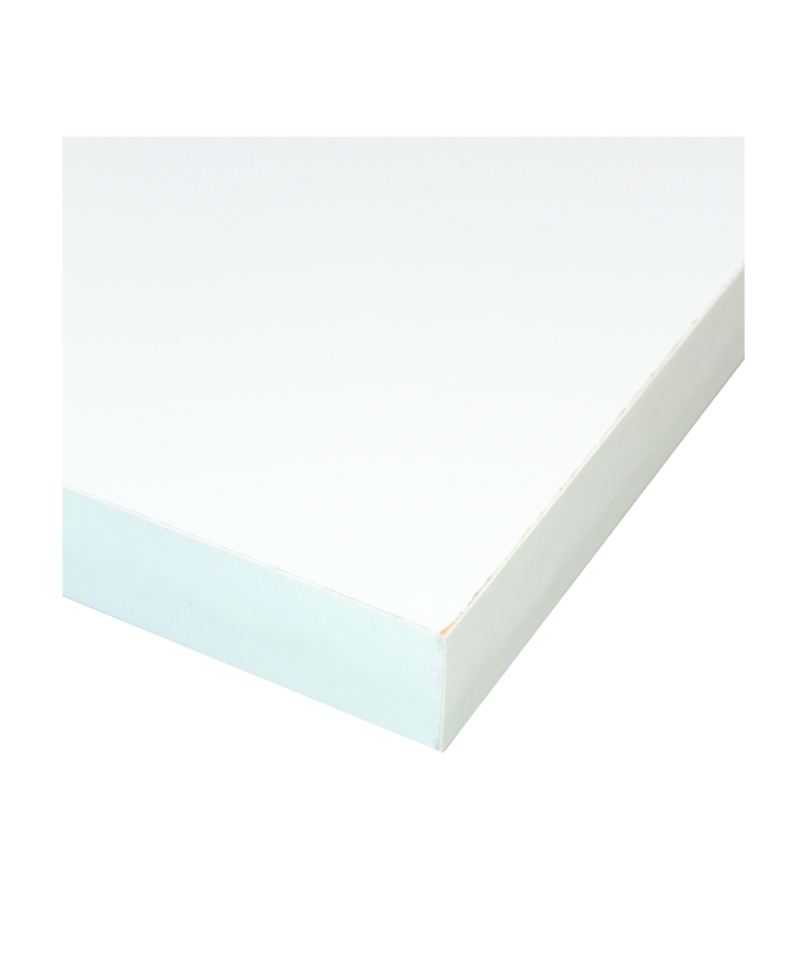 Hyllplan vit 4-sid 18x2480x600mm