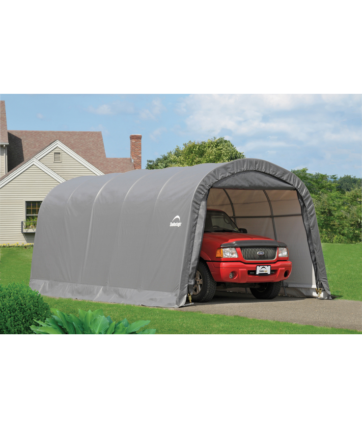 Garagetält gop roundtop grå 23m2