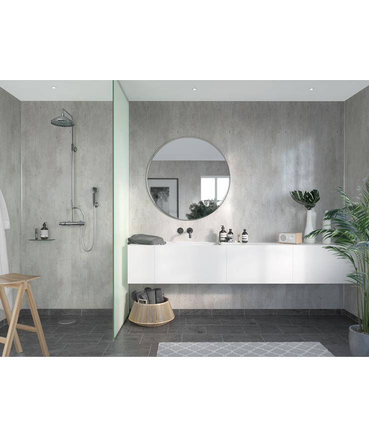 Väggskiva fibo 2204-f00 s Cracked cement 10x620x2400mm