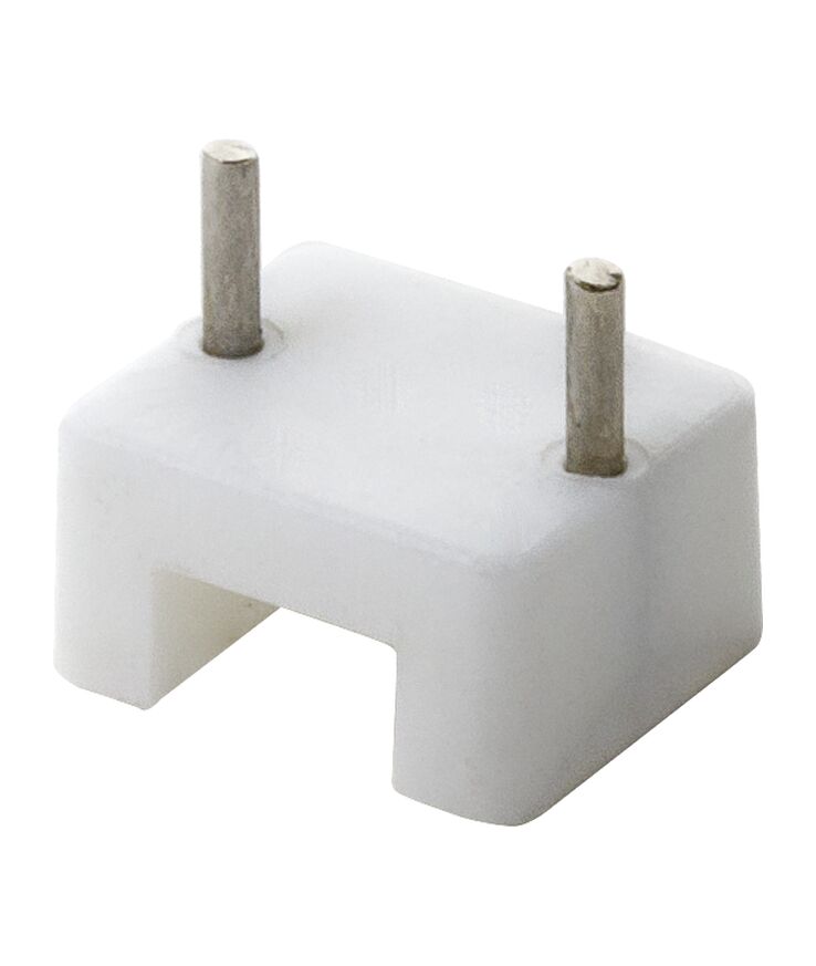 Ledningshåll.u-typ betong vit 10st/påse sb