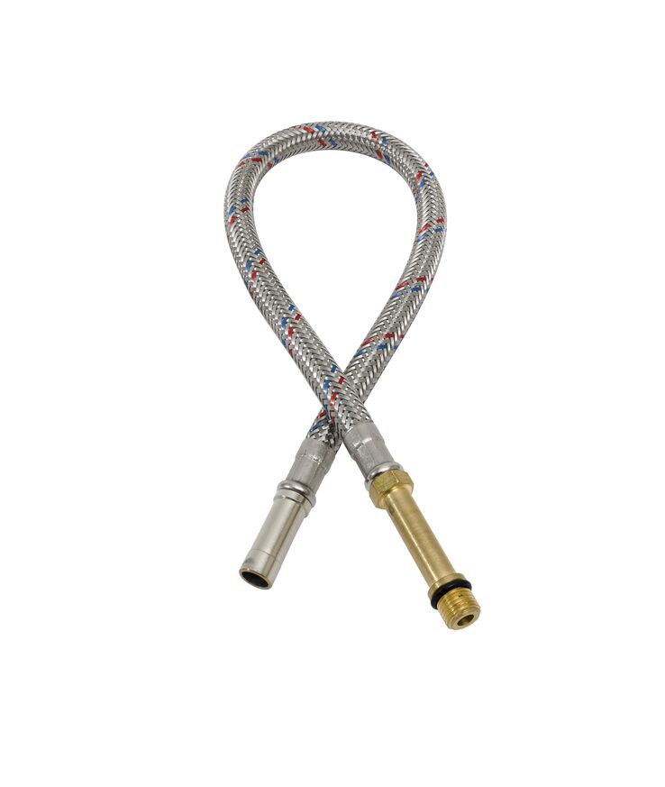 Slang ansl för blandare rf Omflät dn6 m10x10mm 500mm 2st