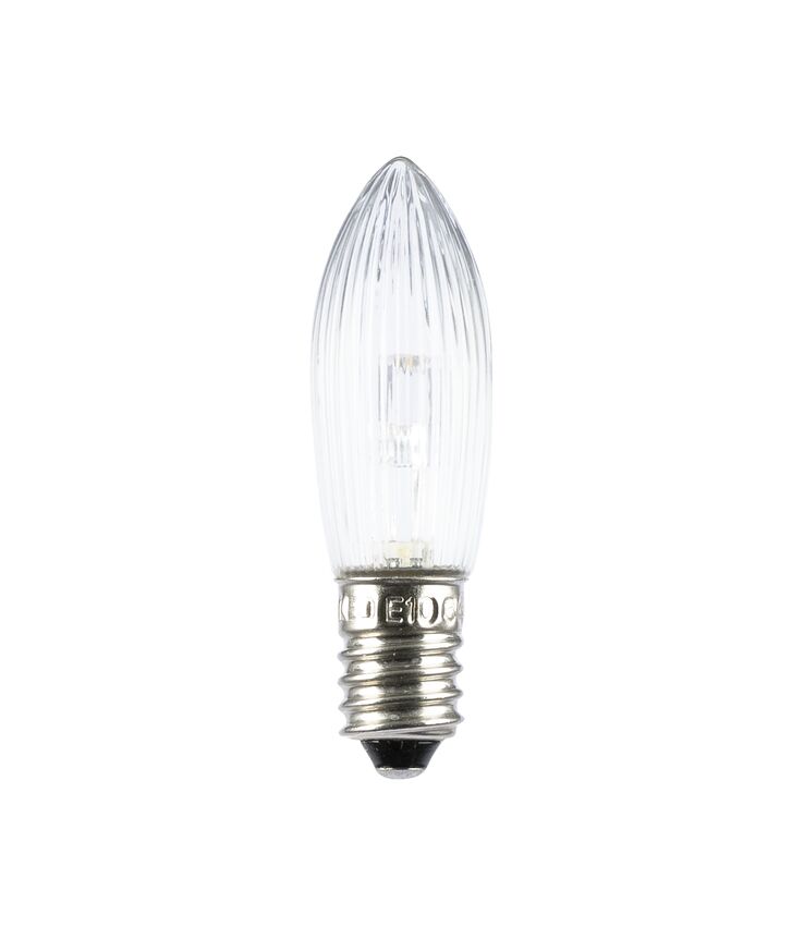 Jullampa topplampa led klar E10 0,2w 10-55v 3st