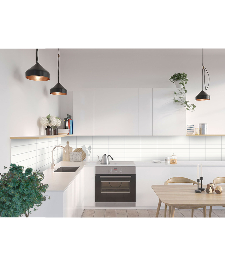 Väggskiva kök fibo 3091-km3010 Hg denverwhite 10x620x580mm