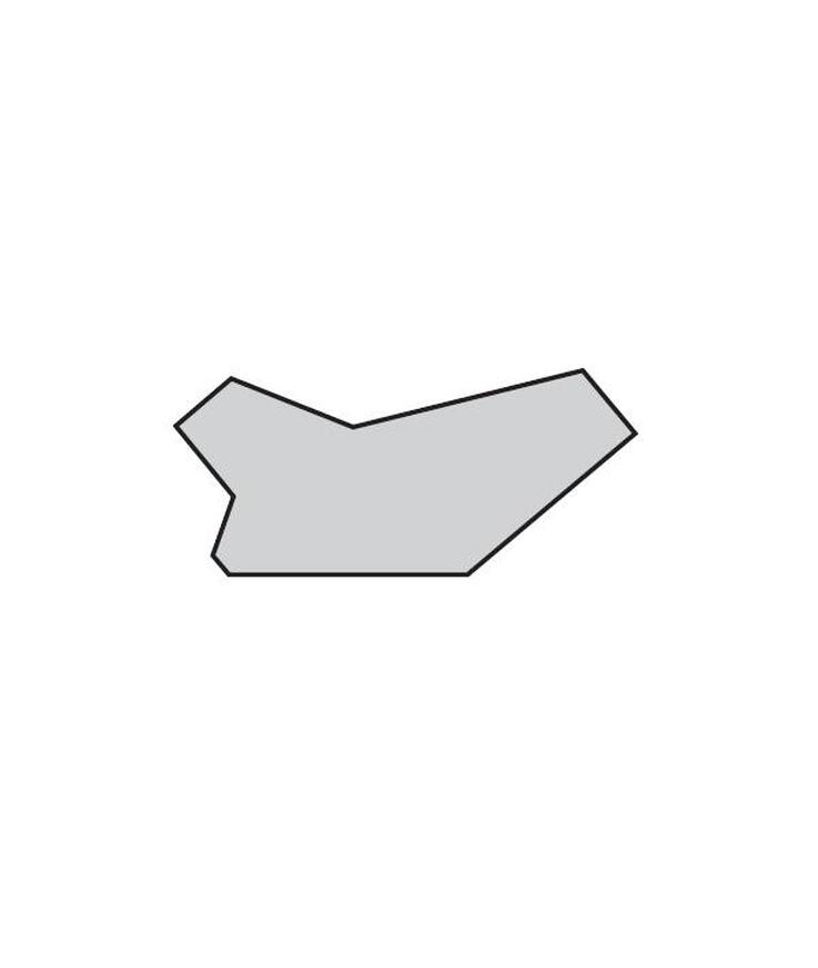 Skugglist profil 083 vit S 0502-y 33x43mm