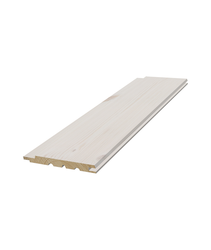 Panel trend klassisk ändsp Vitvax 13x120x3000mm