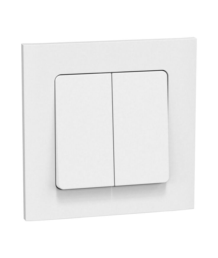 Strömbrytare connect 2 home Kron inf vit 16a