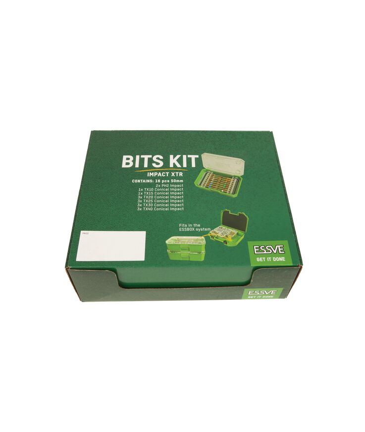 Bits kit xtr impact 16 pcs 50mm