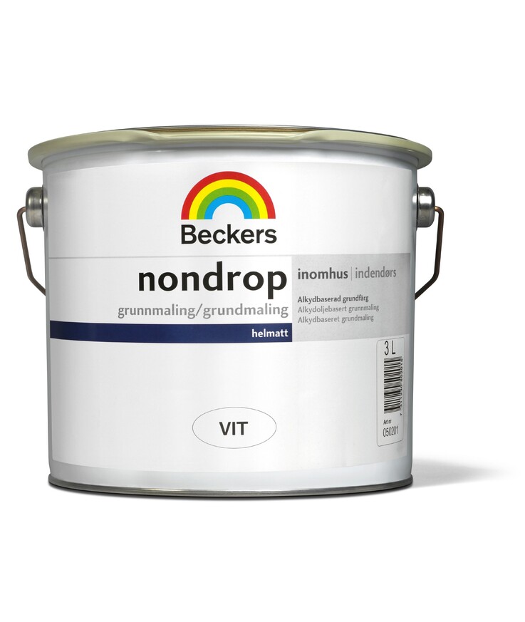 Grundfärg nondrop vit 3l