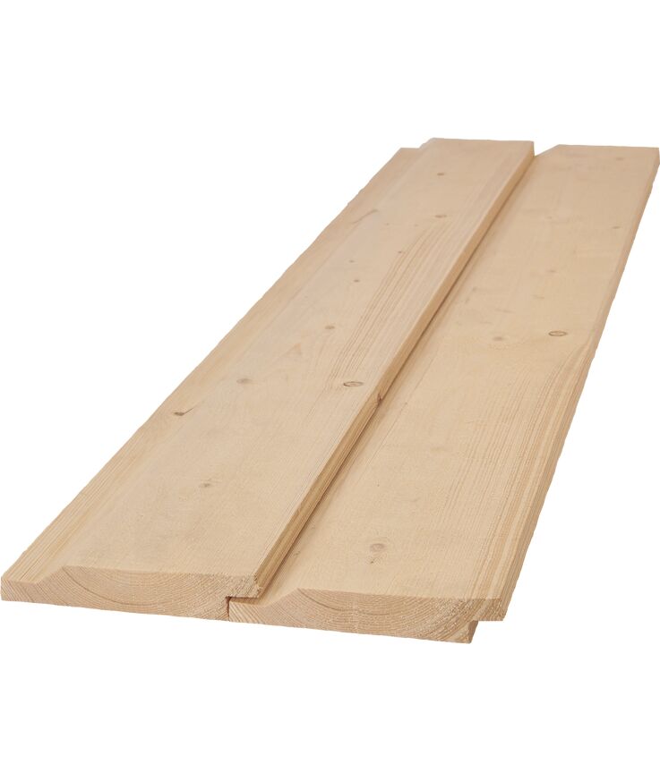Spårpanel falsad g4-2 fasade Gran 22x120 5,1m