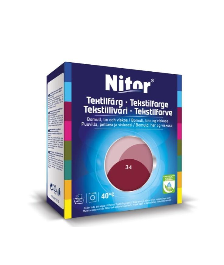 Textilfärg nitor bordeaux 34