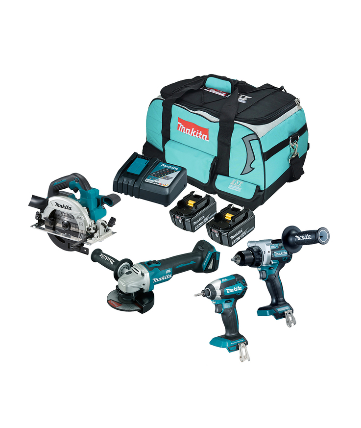 Kombokit dlx4156tx1 makita 18v 4 maskiner 2x5ah laddare