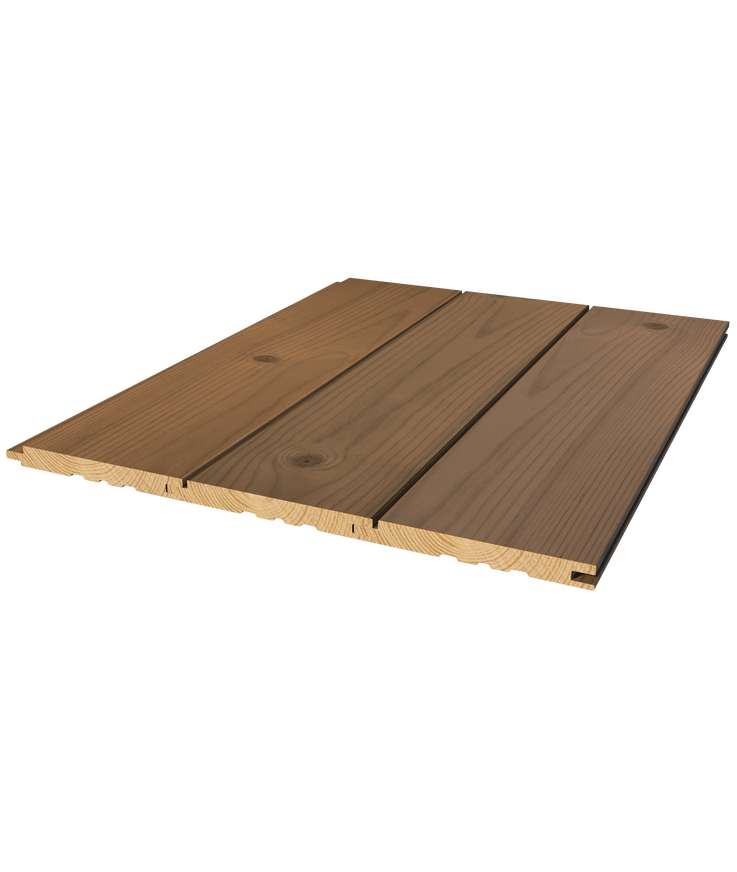 Panel stilla skogsbrun betsad Furu 13x120x3300mm 8st