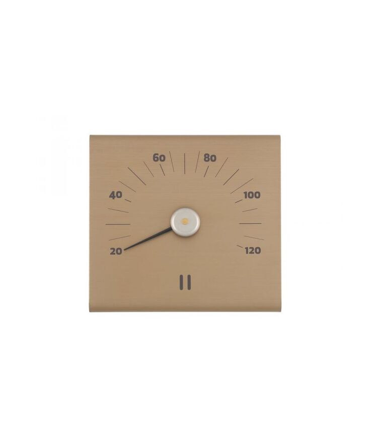 Bastutermometer Rento aluminium Champagne