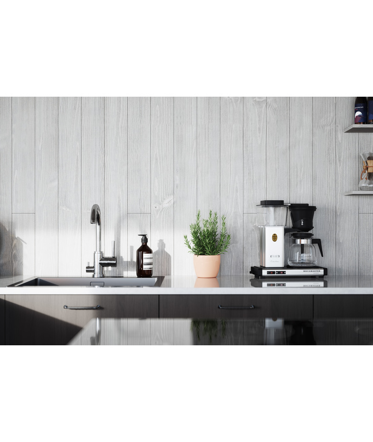 Panel slätspont borstad betsad Stengrå 8% 15x118x3300