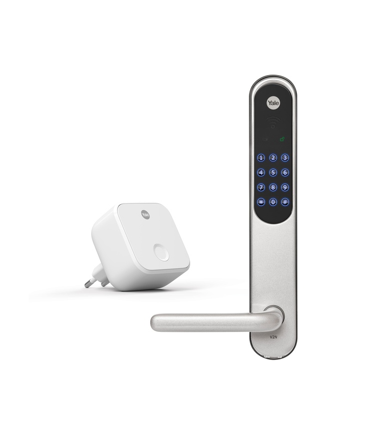 Låssats yale doorman classic Connected silver