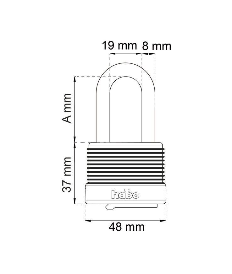 Hänglås 704-40hb63 väderskydd