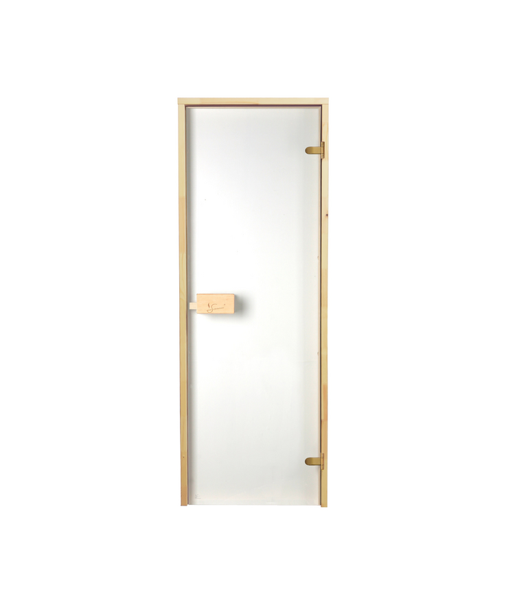 Bastudörr classic furu klart Glas 8mm 7x20