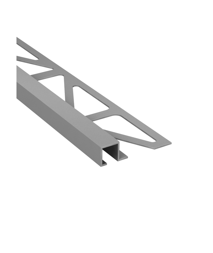 Kakellist fyrkant alu silver Matt 11mm