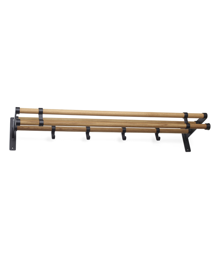 Hatthylla elegant plus Svart/ek 100cm