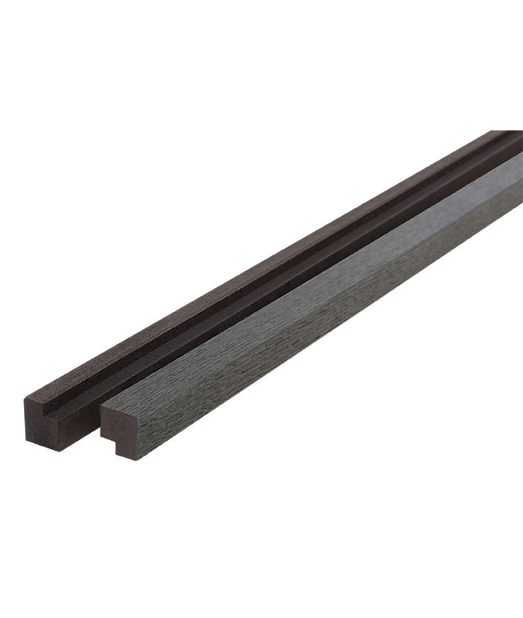 Avslutningslist premium black Oak 22x25x3000mm