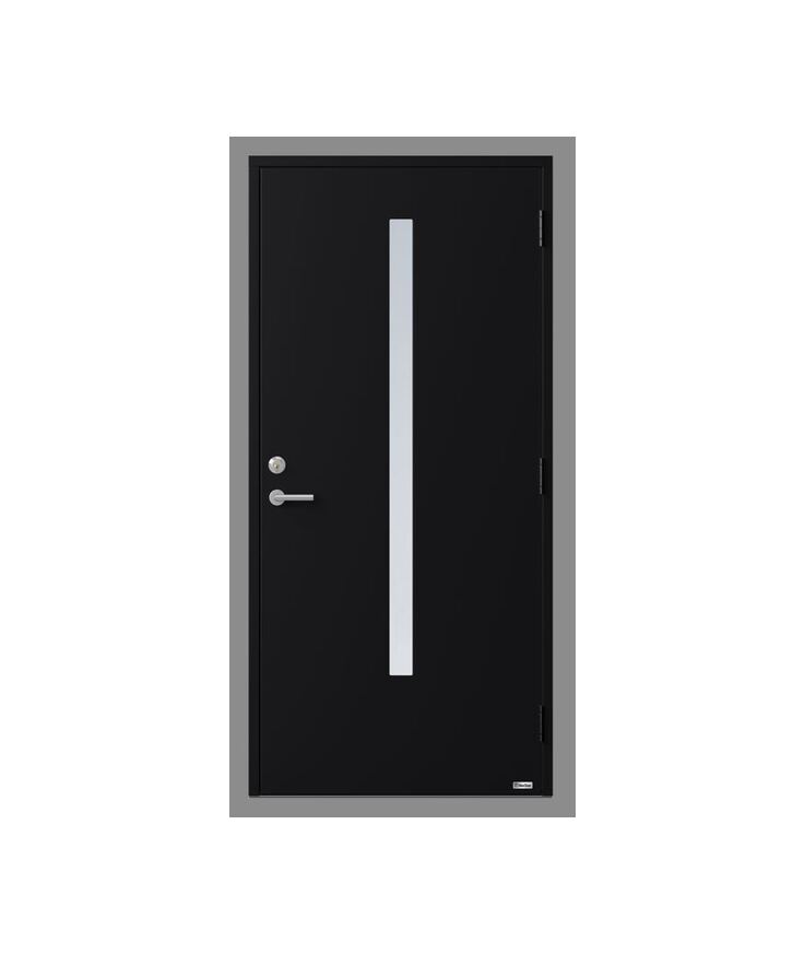 Ytterdörr Sirius 863G svart 10x21 H Nordan Bor