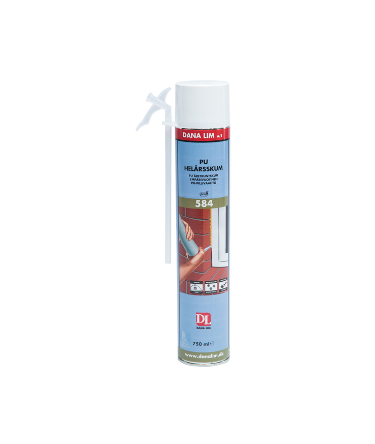Fogskum pu helår 584 750ml