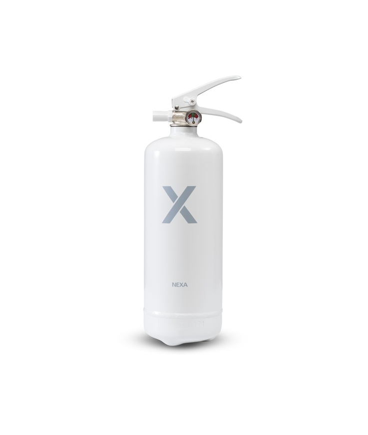 Brandsläckare vit 2kg pulver 13a 89b c nexa