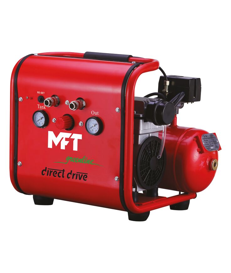 Kompressor mft 750 oljefri 1hk 10l tank