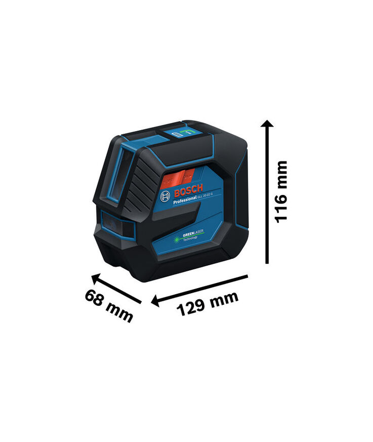 Linjelaser grön gll 20-22 g/aa