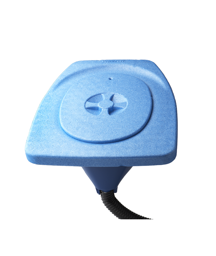 Torrdass separett 500 urin- Separerande med värmesits blå