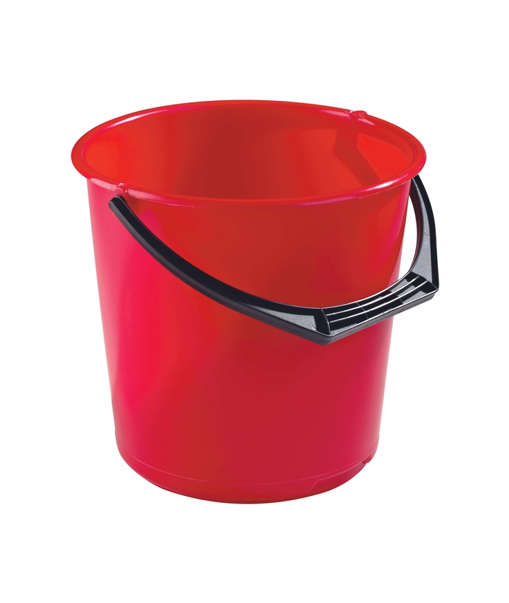 Hink nordiska plast röd 10l