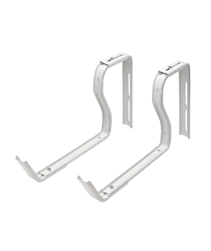 Blomlådskonsol nyby plåt vit Par