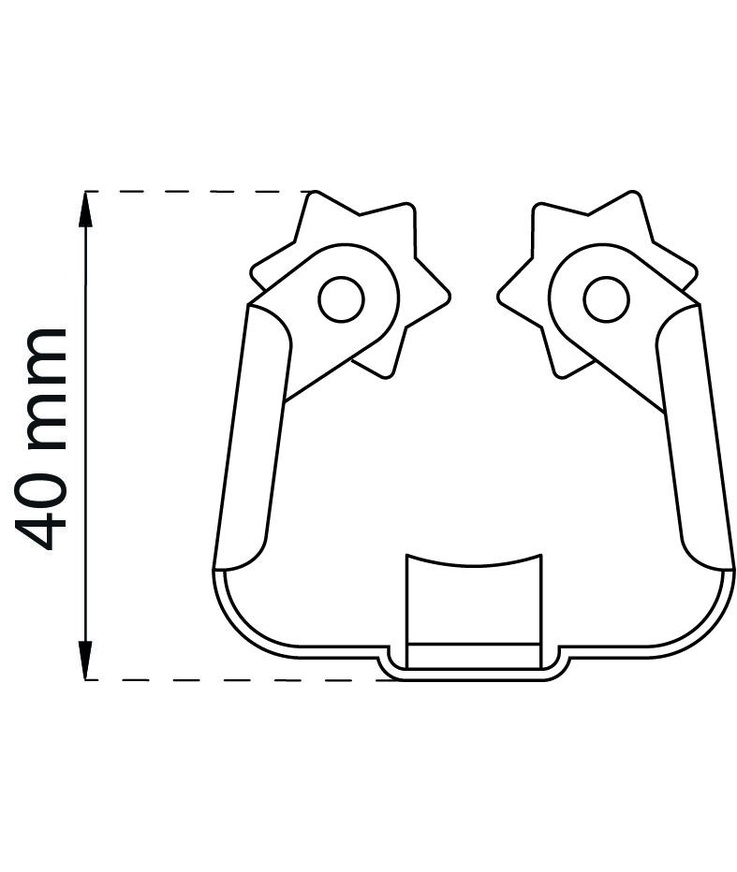 Redskapshållare 71682 klämfix Galv sb