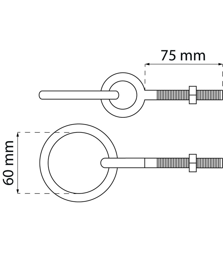 Förankringsögla 42a efz M10x75mm