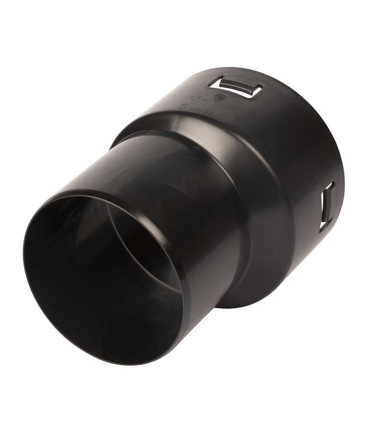 Övergång pipelife pvc-drän Inskjutsmuff/slätände 92x110mm