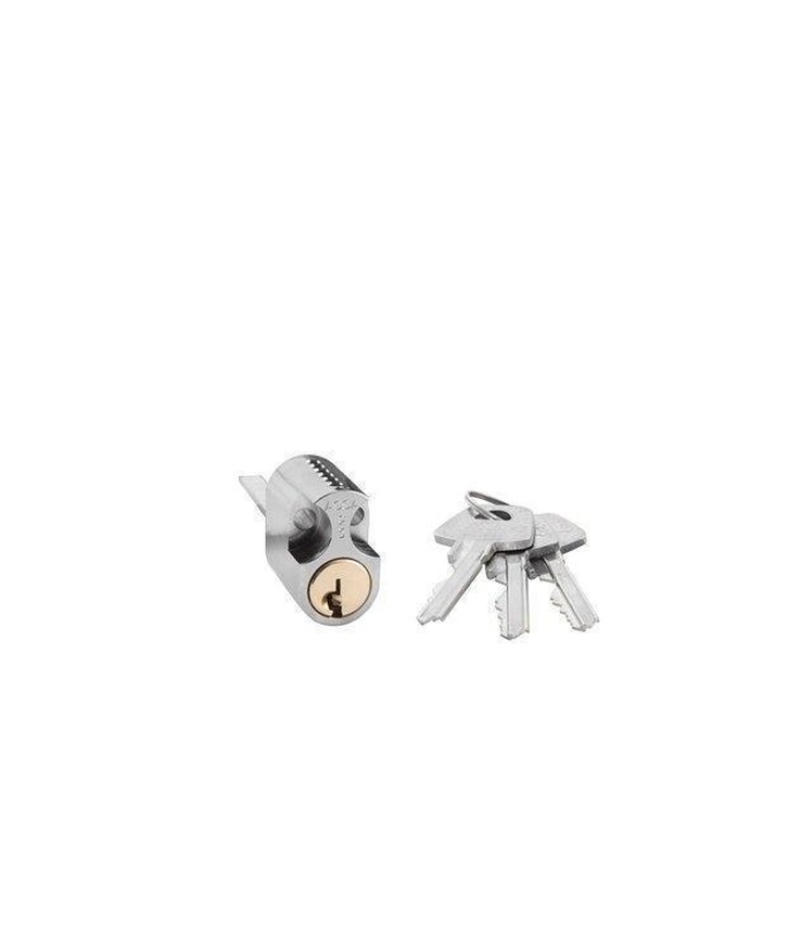 Cylinder assa abloy d1309 med 3st nycklar mattkrom