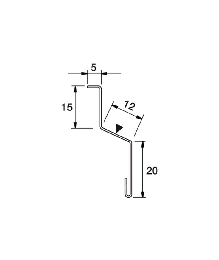 Tröskelbleck trbl antikvit 001 10x1500mm